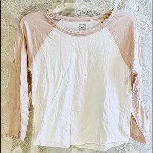 Pink Baseball Half-sleeve Tee